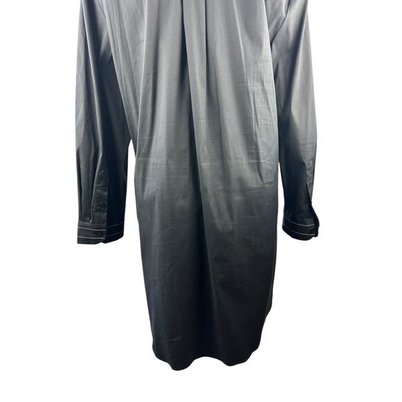 Chico's Contrast Detail Poplin Tunic Top Long Sleeve Button Blouse Size 3 16 18 - Picture 12 of 16